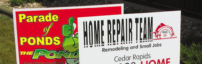 Custom Banners, Marketing Products, and Yard Signs Iowa City